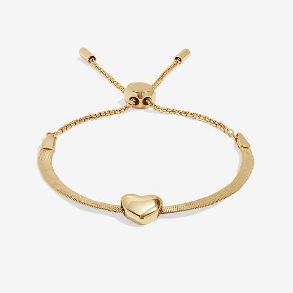 Gold Heart Snake Chain Bracelet Joma Jewellery East Kilbride