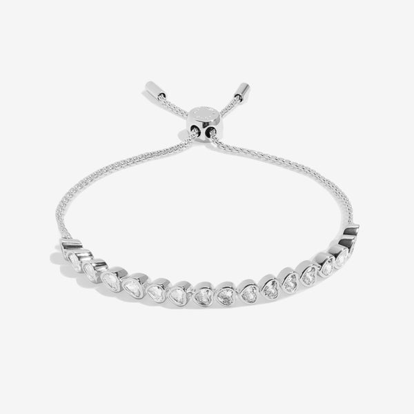 Heart Cubic Zirconia Tennis Bracelet Joma Jewellery East Kilbride