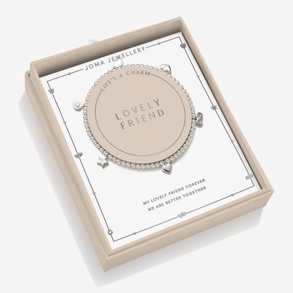 Lovely Friend Charm Bracelet – Joma Bracelet – East Kilbride Gift Shop