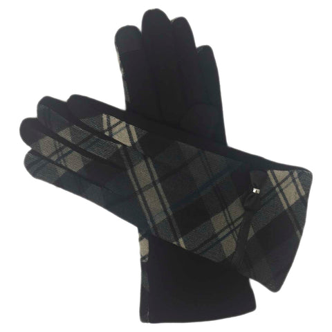 Gloves – Check Bow Black Gloves Pretty Little Things 