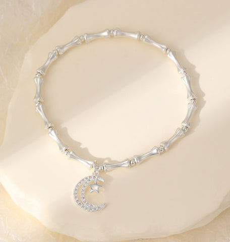 Bracelet – Moon & Star Silver