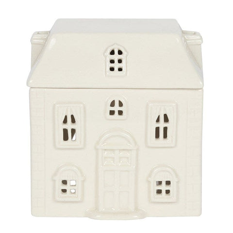 Oil & Wax Melt Burner Ceramic White House