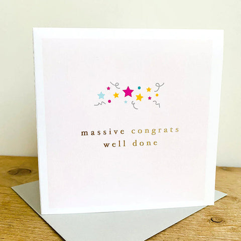 Card – Massive Congrats Well Done Cards congratulations Megan Claire 
