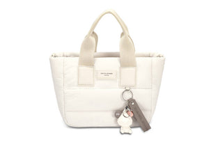 David Jones Quilted Bag Almond Milk