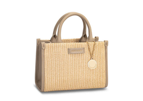 Straw Bag Taos Taupe | David Jones