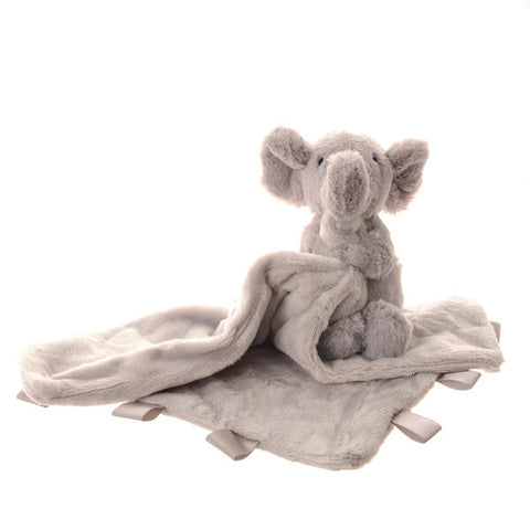 Ziggle Soft Toy Baby Comforter Blanket Elephant. New baby gifts.
