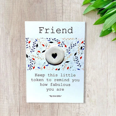 Keepsake sentiment ceramic wish token friend fabulous