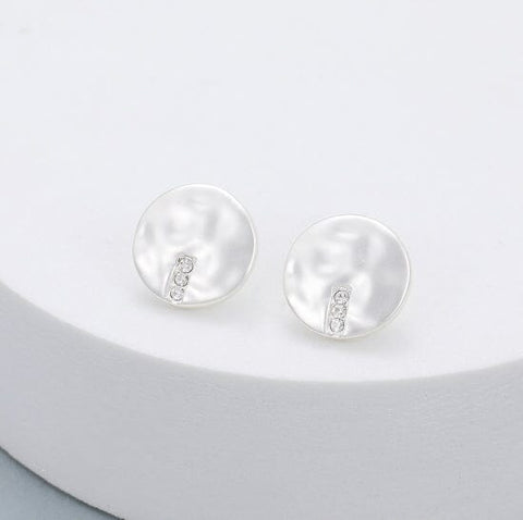 Earrings – Sparkle Disc Silver Earrings Pretty Little Things 