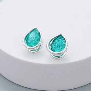 Earrings – Aqua Stone Silver Earrings Pretty Little Things 