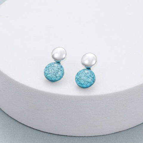 Earrings – Coloured Dot Silver Earrings Pretty Little Things 