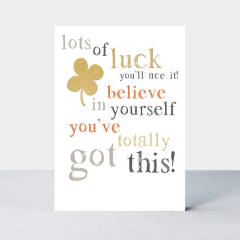 Card – Lots Of Luck Cards Good Luck Rachel Ellen 