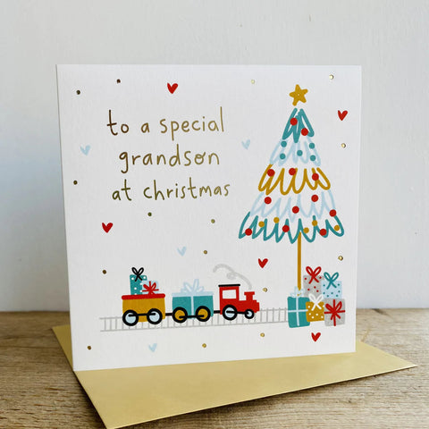 Card - Grandson at Christmas Cards Christmas Megan Claire 