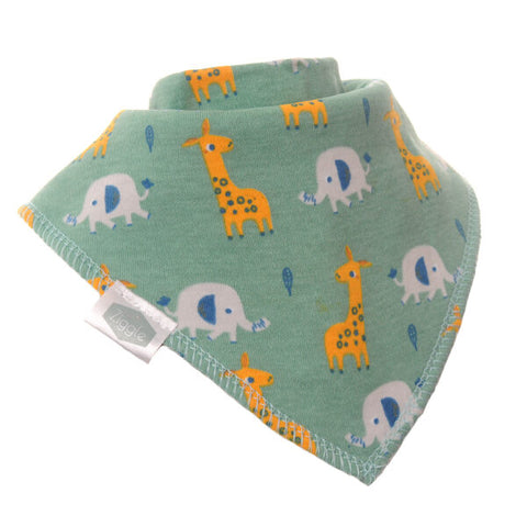 Ziggle Baby Bib Giraffe & Elephant. New Baby Gifts