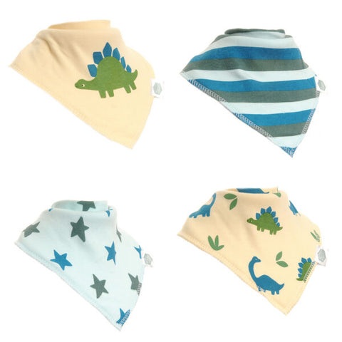 Ziggle Baby Bib Set Dinosaur. New Baby Gifts.