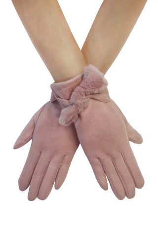 Gloves Bow Knot in Pink Pretty Little Things East Kilbride