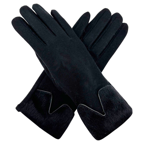 Gloves – Folded Cuff Black Gloves Pretty Little Things 