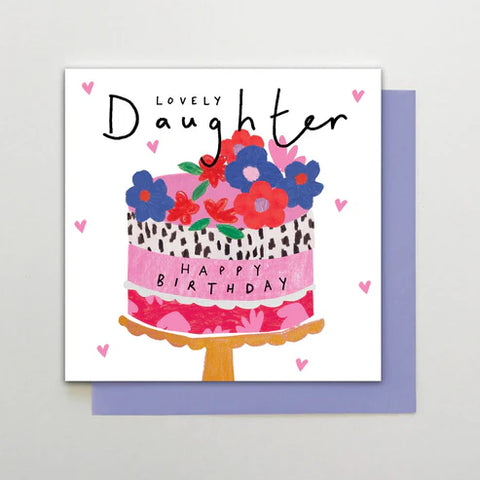 Happy Birthday Lovely Daughter Card – Colourful Daughter Birthday Card