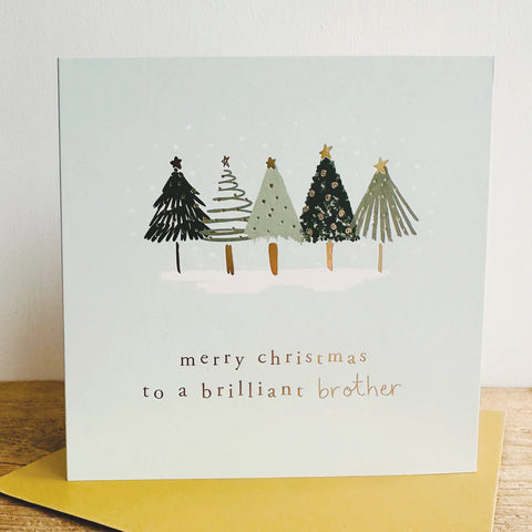 Brilliant Brother at Christmas Card