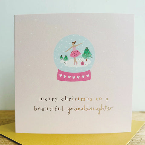 Beautiful Granddaughter Christmas Card