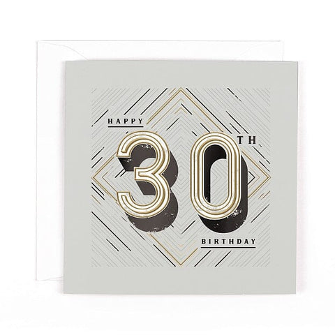30th Birthday Card Cards Birthday Ages Carte Blanche 