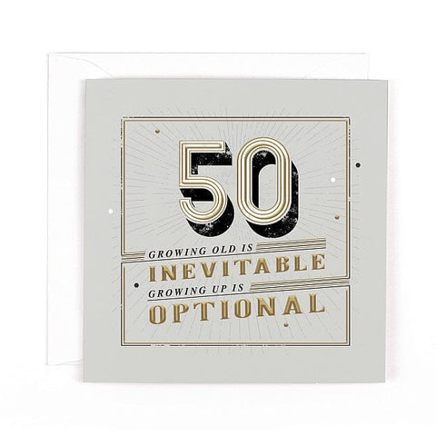 50th Birthday Card Cards Birthday Ages Carte Blanche 
