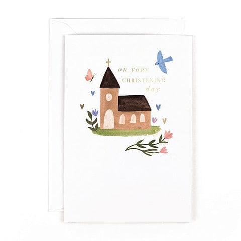 Christening Day Card Cards Baby Carte Blanche 