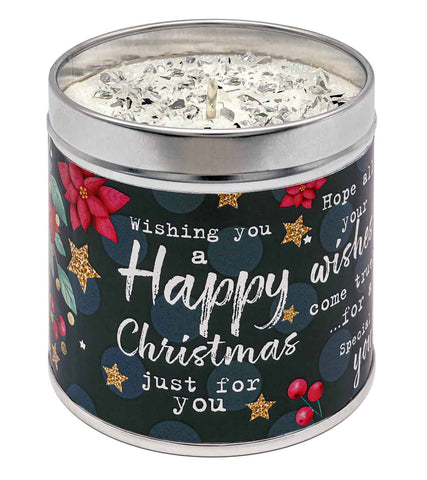 Happy Christmas Candle