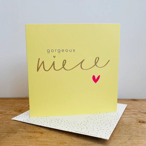 Gorgeous Niece Card Cards Birthday Female Relation Megan Claire 