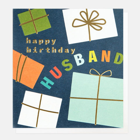 Happy Birthday Husband Presents Card Caroline Gardner