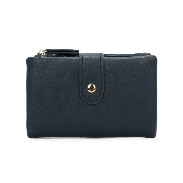 Button Purse in Navy