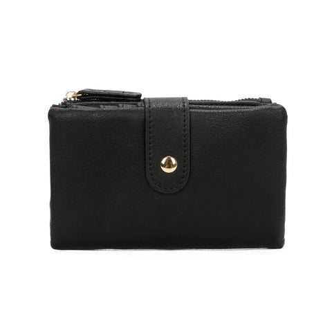 Button Purse in Black 