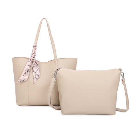 Sienna Shoulder and Crossbody bag in Nude