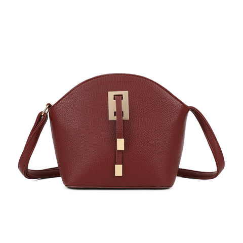 Wine Crossbody Bag with tassel 