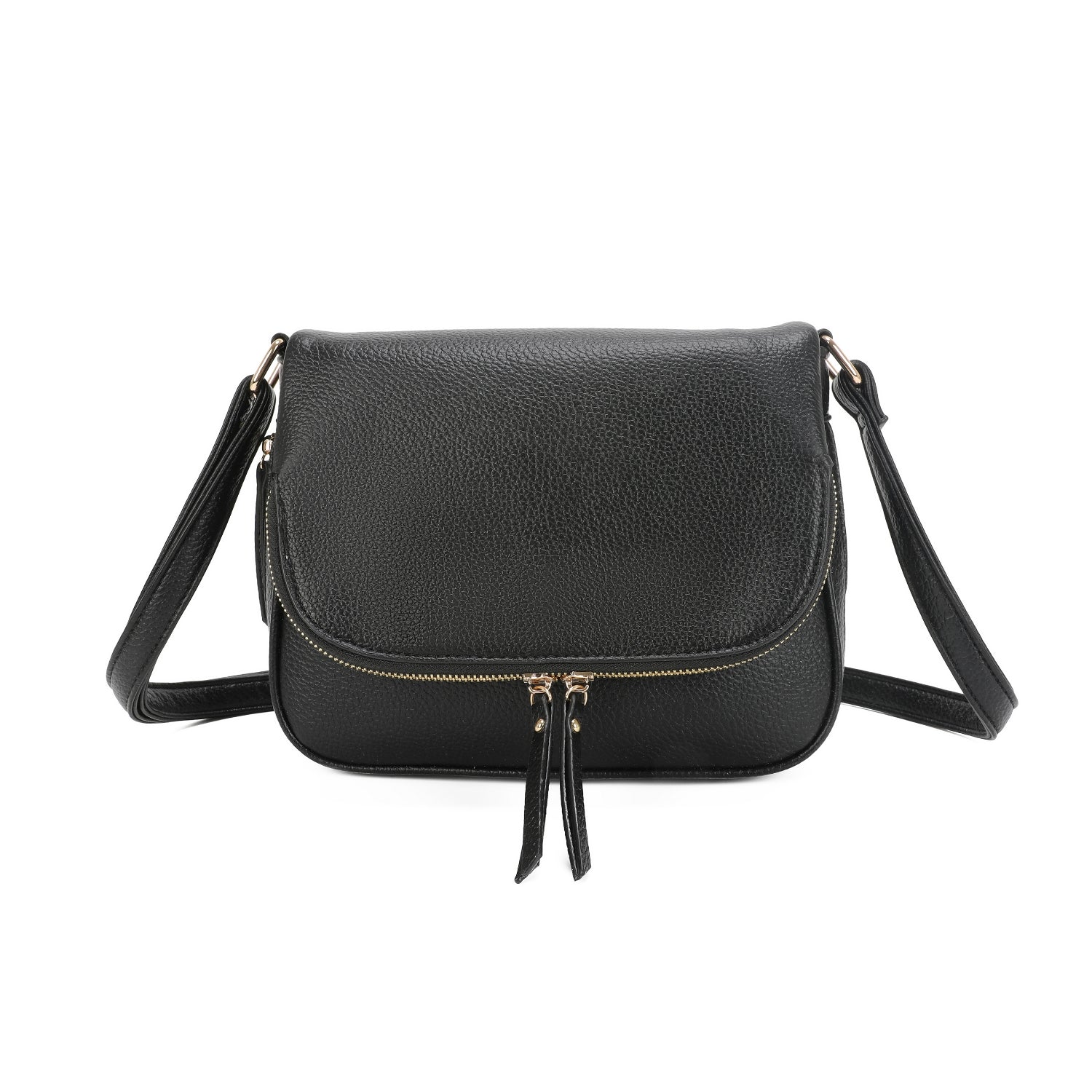 Black crossbody handbag for her