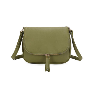 Green crossbody handbag for her