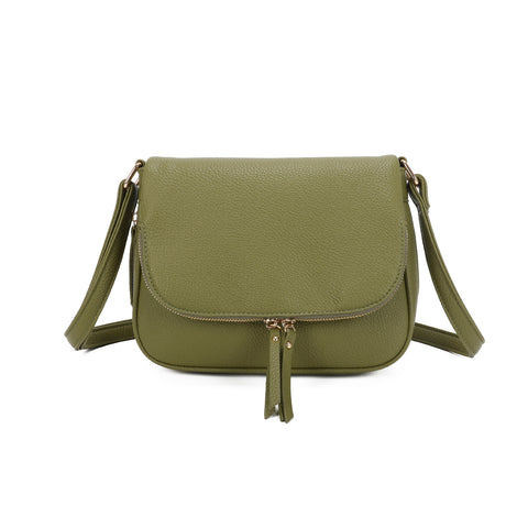 Green crossbody handbag for her