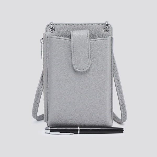 Mia Crossbody Bag (Various Colours Available) Handbags Pretty Little Things Pale Grey 