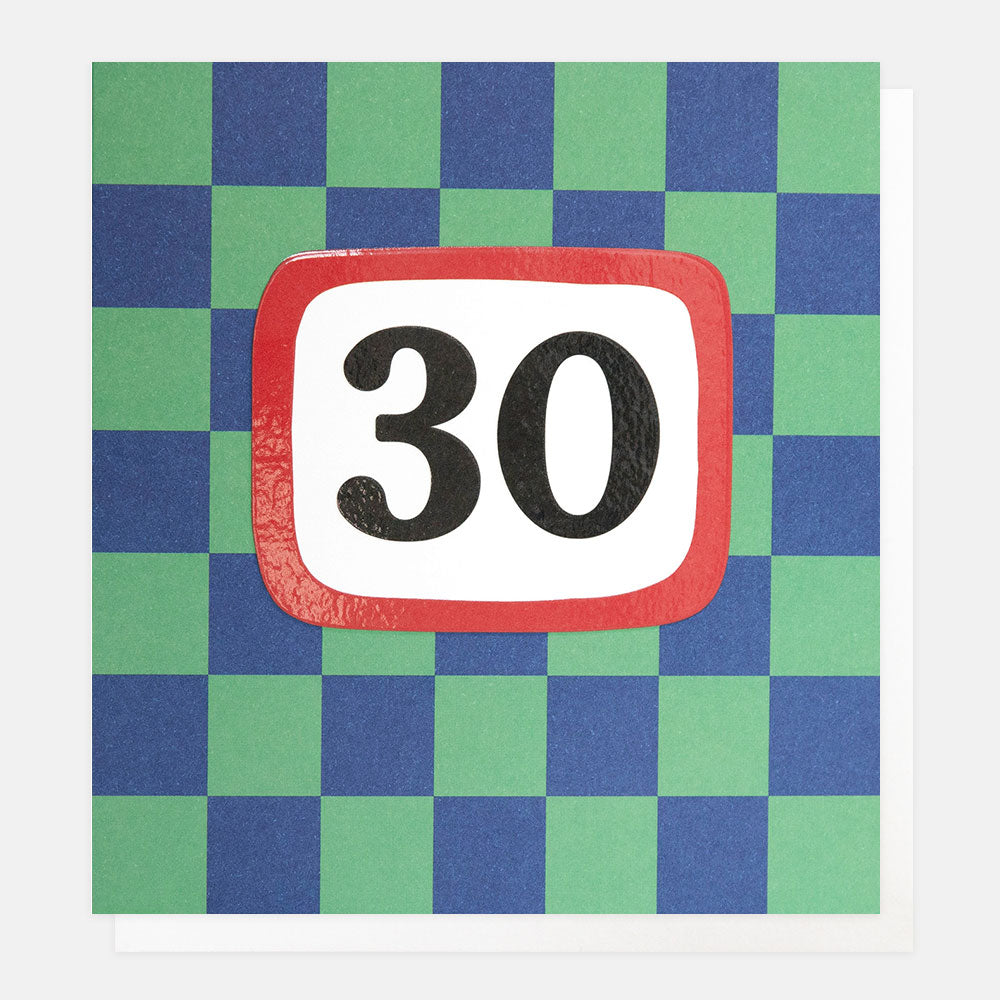 30th Birthday Card Caroline Gardner
