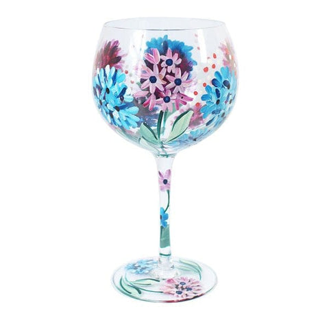 Gin Glass – Hydrangea Hand Painted Glass Pretty Little Things 