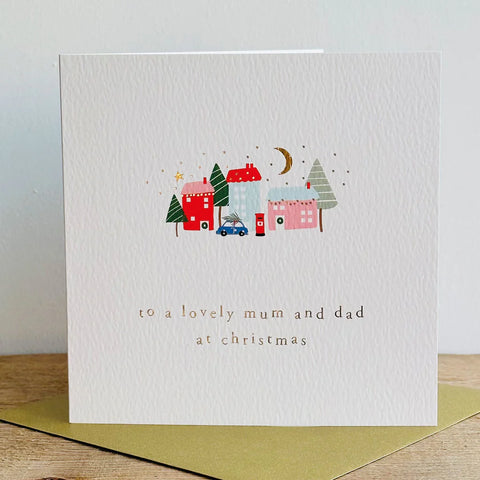 Merry Christmas Mum & Dad Card East Kilbride