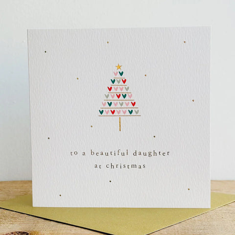Beautiful Daughter at Christmas Card