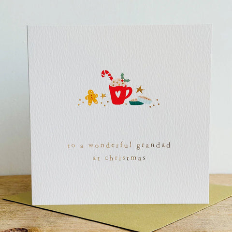 Wonderful Grandad at Christmas Card