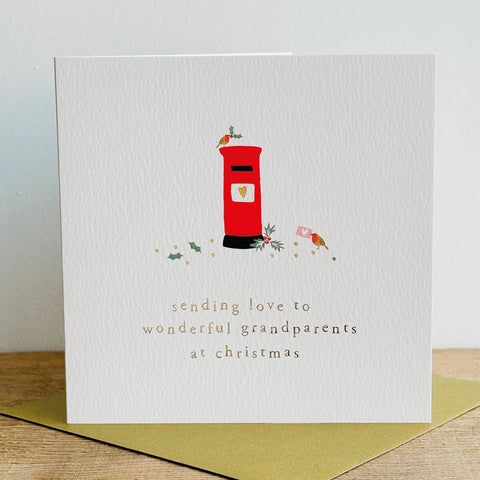 Wonderful Grandparents at Christmas Card