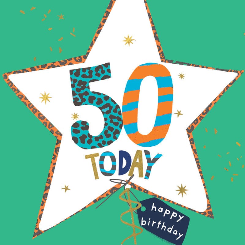 50 Today Card Cards Birthday Ages Hammond Gower 