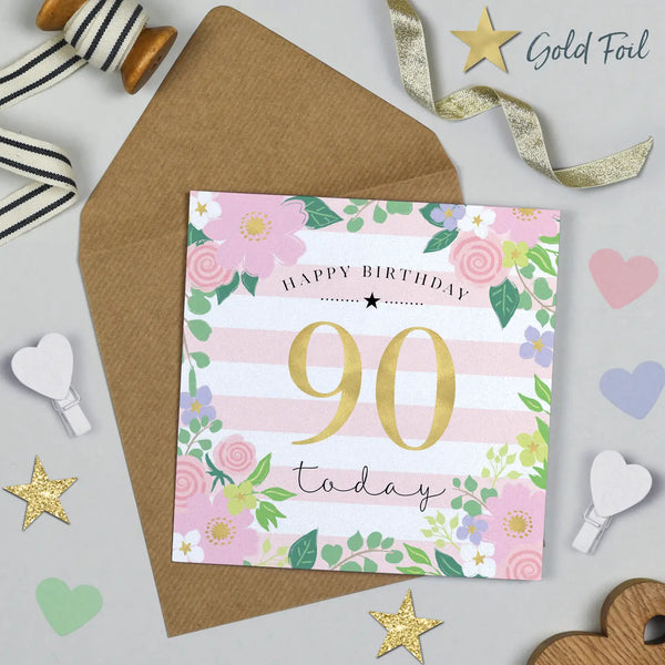 Happy 90th Birthday Card Gift Shop East Kilbride