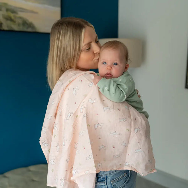 Ziggle Baby Muslin Bunnies. New baby gifts East Kilbride