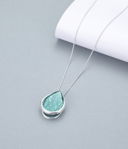 Necklace – Aqua Stone Silver Necklaces Pretty Little Things 