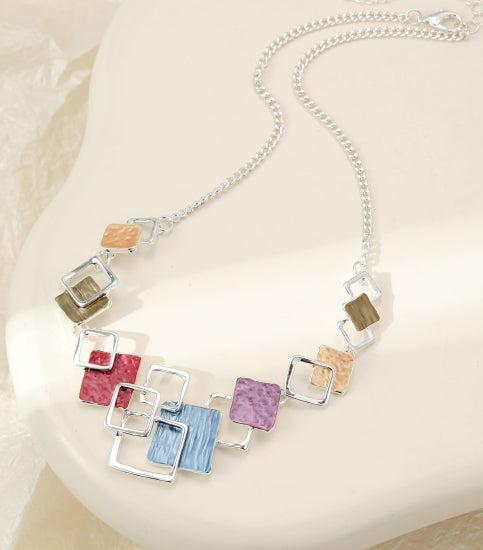 Necklace Mixed Square