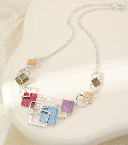 Necklace Mixed Square