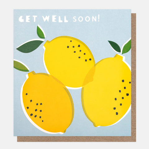 Get Well Soon Lemons Card Caroline Gardner